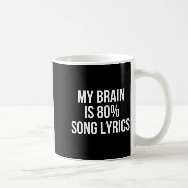 Cute Graphic Design Quote For Music Lover Cool  Kaffemugg (Höger)