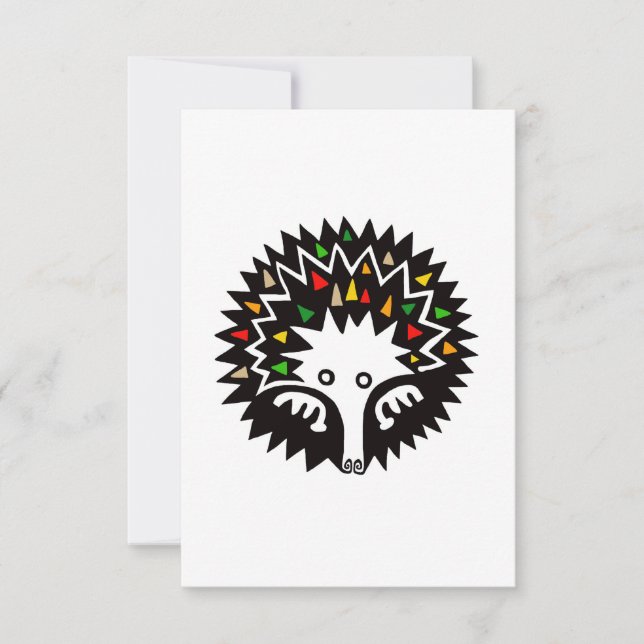 Cute Graphic ECHIDNA - Wildlife - Conservation - Tack Kort (Framsida)