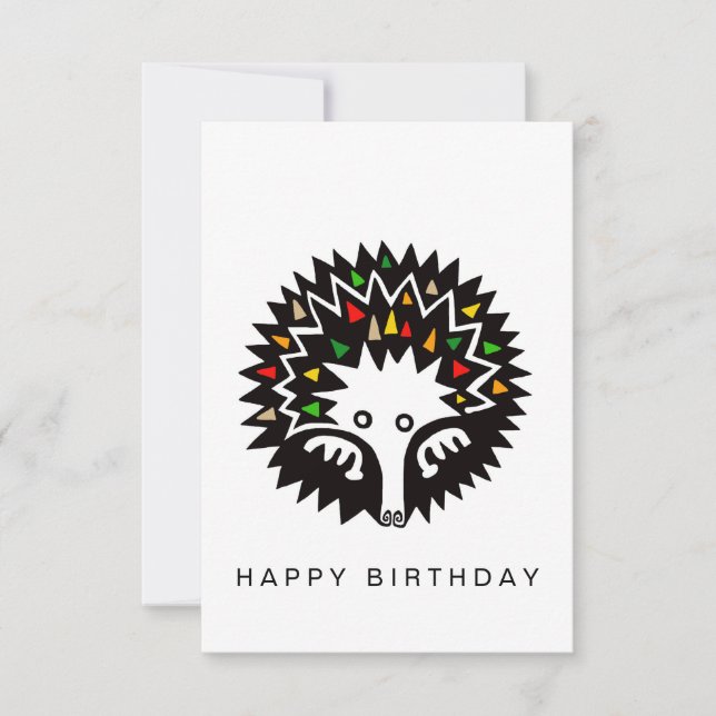 Cute Graphic ECHIDNA - Wildlife - Conservation - Tack Kort (Framsida)