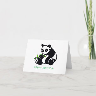 Cute Graphics PANDA Bear - Endangången djurart - Kort