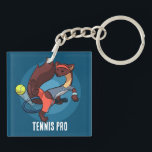 Cute Gräs Marten Tennis Pro Trick Shot Tecknad<br><div class="desc">En söt gräs marten på en akrylnyckelkedja eller nyckelring för en tennis fläkt. Användan "Anpassa den här mallen" om du vill ändra texten "Tennis Pro" och skapa en unik, anpassad gåva. Textändringarna återspeglas på båda sidor. Med en tecknad gräs marten tennis-spelare som gör en tweener eller hett hund-trick shot. För...</div>