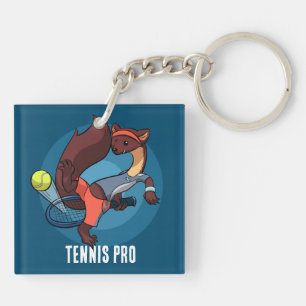 Cute Gräs Marten Tennis Pro Trick Shot Tecknad