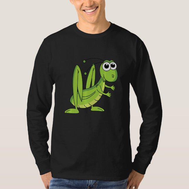Cute Grashopper T Shirt (Framsida)