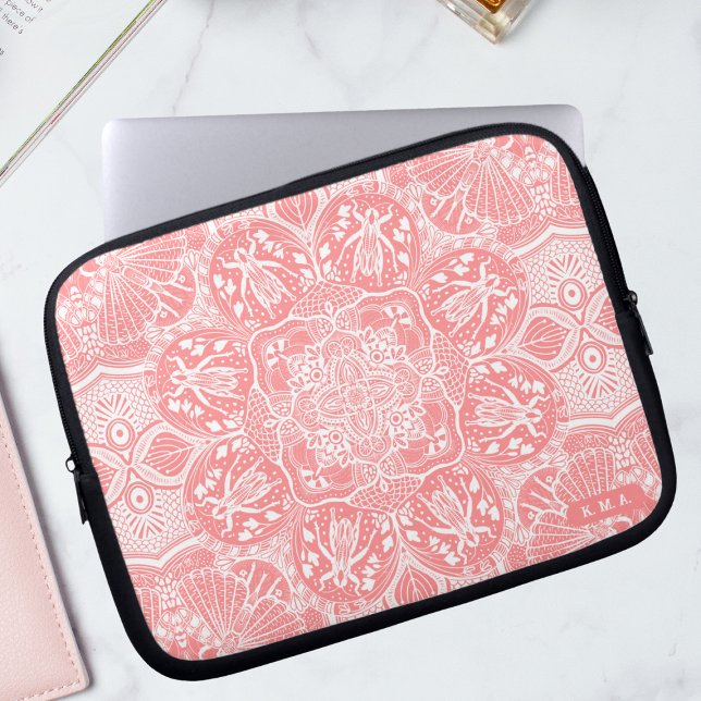 Cute Grashoppers Mandala Laptop Fodral (Skapare uppladdad)