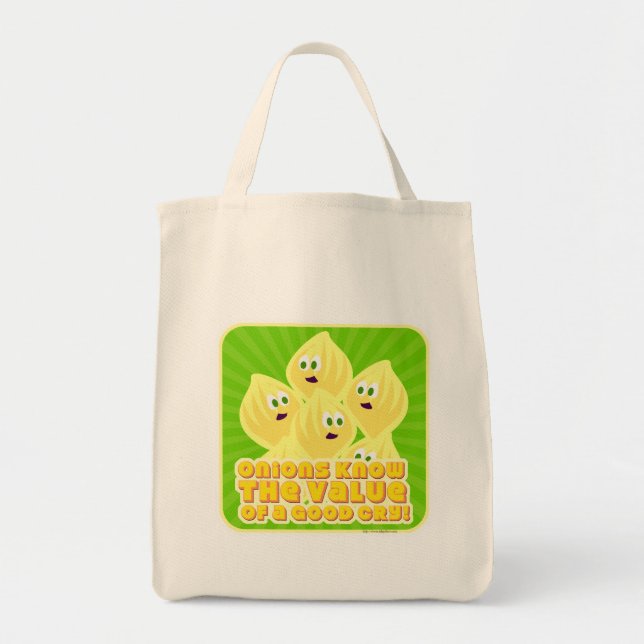 Cute Gråtande lök Tygkasse (Framsidan)