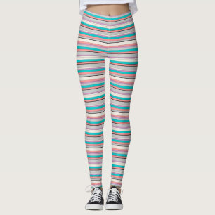 Cute grått aqua rand leggings