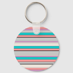 Cute grått aqua rand nyckelring