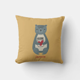 Cute Grått Bear Kudde