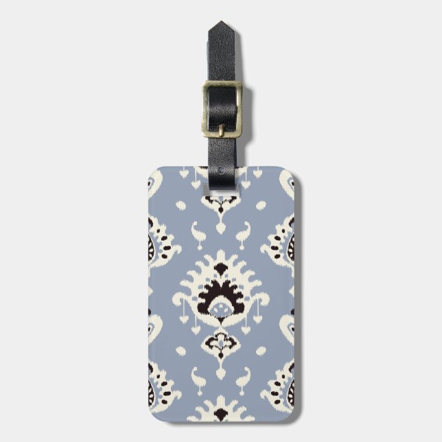 Cute grått beige ikat tribal mönster bagagebricka (Vertikal Framsida)