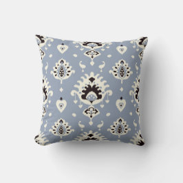 Cute grått beige ikat tribal mönster kudde