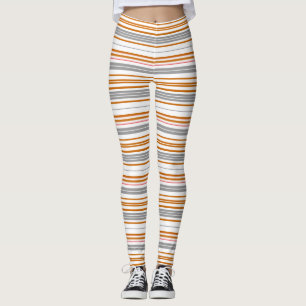 Cute grått-brun rand leggings