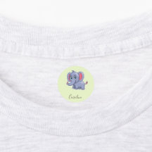 Cute grått-elefant grönt