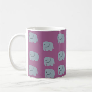 Cute grått-elefant mugg