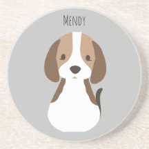 Cute grått hund mönster