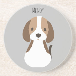 Cute grått hund mönster underlägg