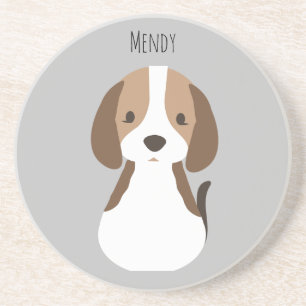 Cute grått hund mönster underlägg