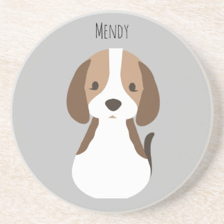 Cute grått hund mönster underlägg