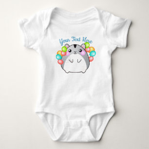 Cute Grått Kawaii Hamster T Shirt