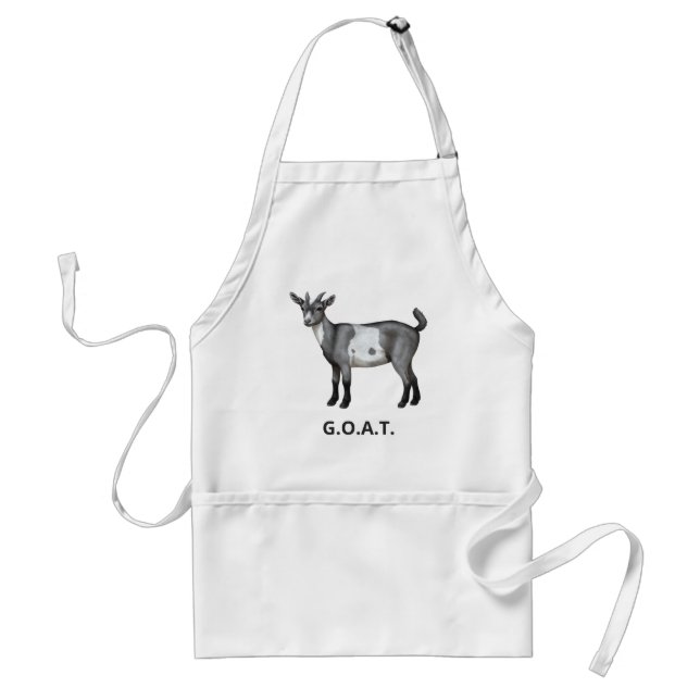 Cute Grått Spoted Goat Förkläde (Framsidan)