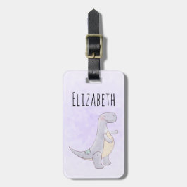 Cute Grått Tyrannosaurus Rex Dinosaur Leksak Bagagebricka