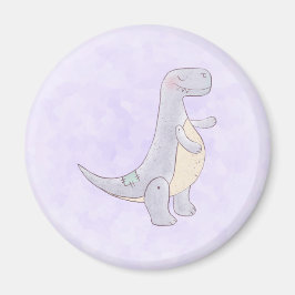 Cute Grått Tyrannosaurus Rex Dinosaur Leksak Magnet
