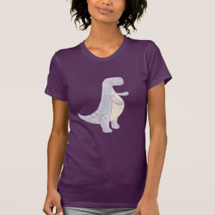Cute Grått Tyrannosaurus Rex Dinosaur Leksak T Shirt