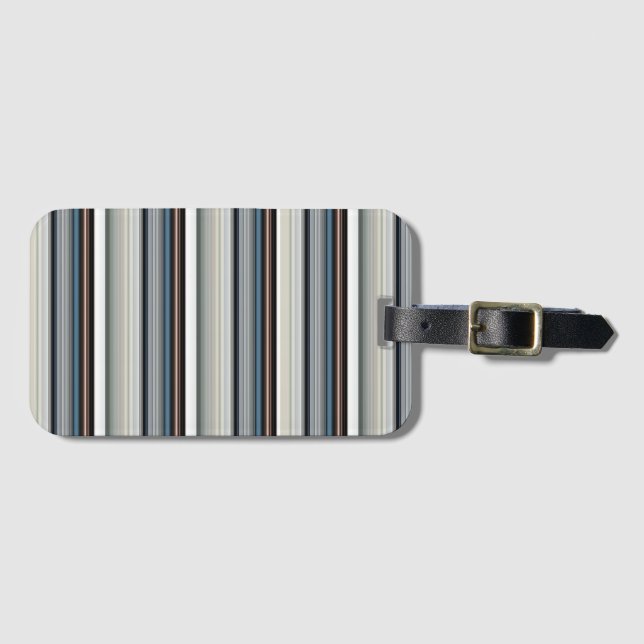 Cute grått white rand bagagebricka (Framsida horisontal)