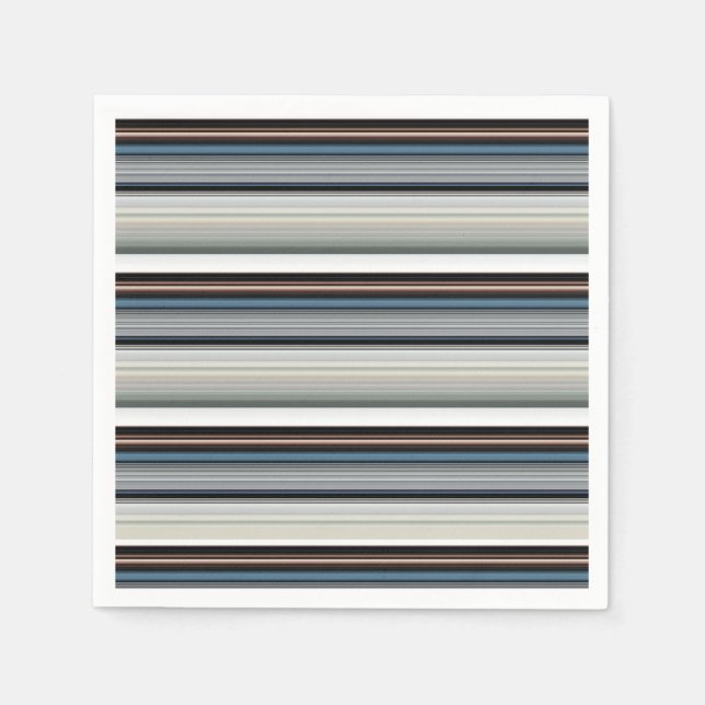 Cute grått white rand pappersservett (Framsidan)