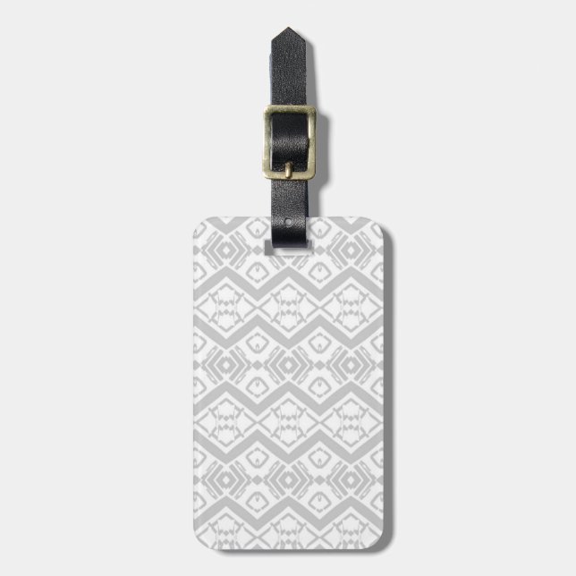 Cute grått zigzag mönster mugg bagagebricka (Vertikal Framsida)