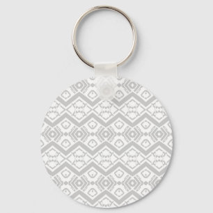 Cute grått zigzag mönster mugg nyckelring