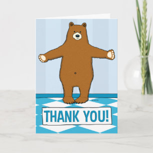 Cute Gratthy Bear Hug Tack Kort