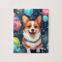Cute Grattis på födelsedagen Corgi Hund