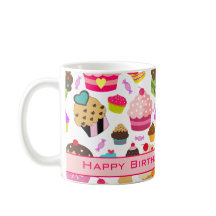 Cute Grattis på födelsedagen Cupkaka