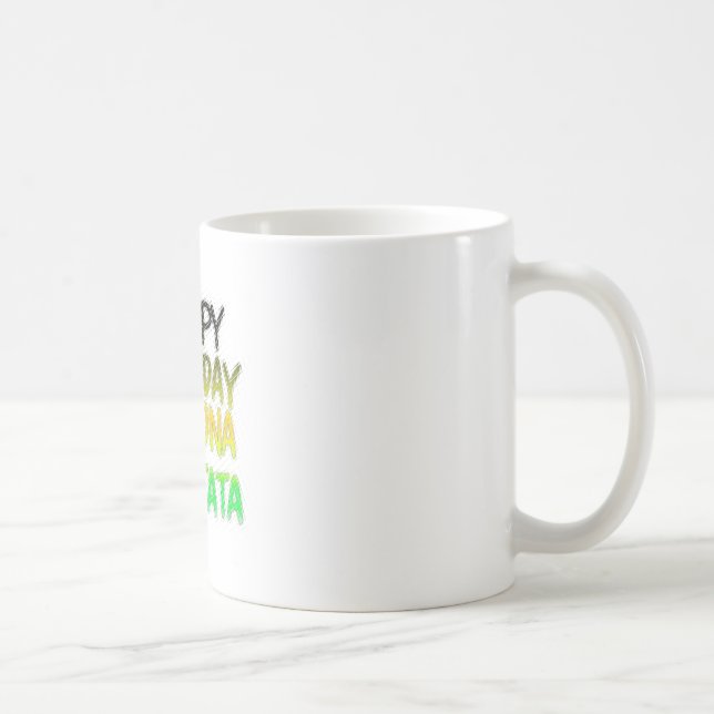 Cute Grattis på födelsedagen Hakuna Matata eco Ins Kaffemugg (Höger)