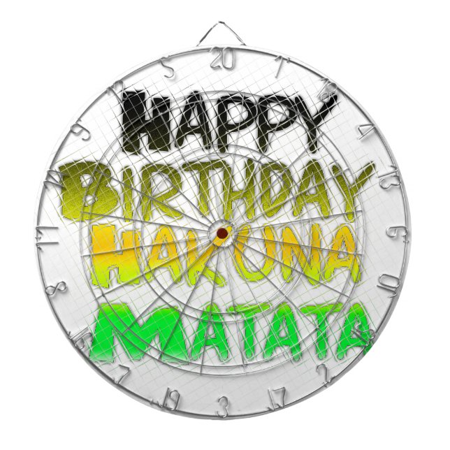Cute Grattis på födelsedagen Hakuna Matata eco Ins Piltavla (Framsidan)