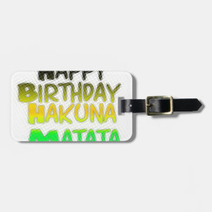 Cute Grattis på födelsedagen Hakunamatata-inspirat Bagagebricka