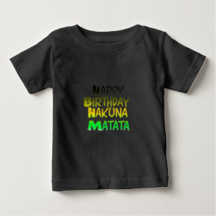 Cute Grattis på födelsedagen Hakunamatata-inspirat T-shirt