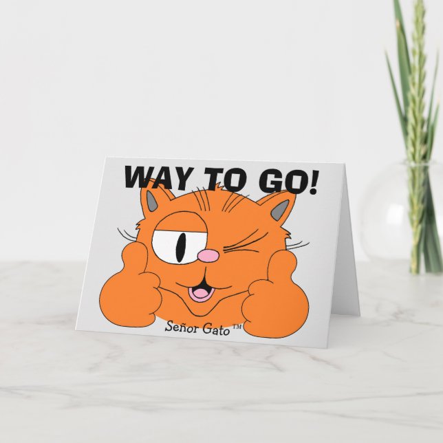 Cute Grattiss Card - vägen dit! Upp Kort (Framsida)