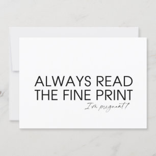 Cute Gravid Reveal Parents Vi förväntar oss Baby Kort