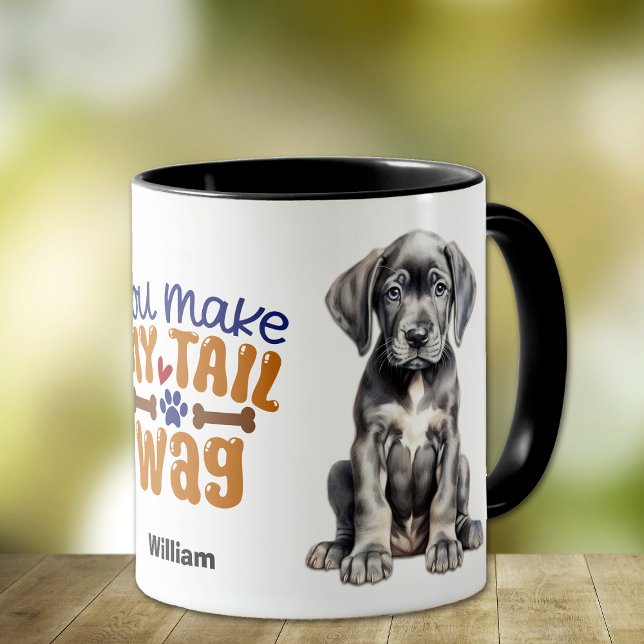 Cute Great dane-dockan du gör min Svan-påse Mugg (Skapare uppladdad)