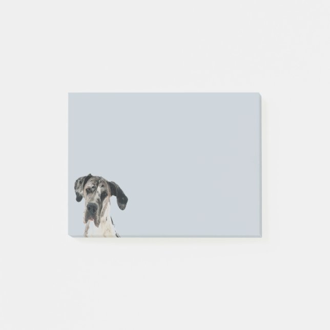 Cute Great dane Hund Pet Animal Art PostIT Post-it Block (Framsida)