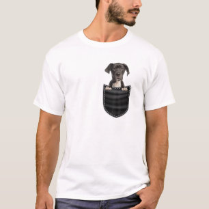 Cute Great dane Hundälskare Hund Pocket Design Hun T Shirt