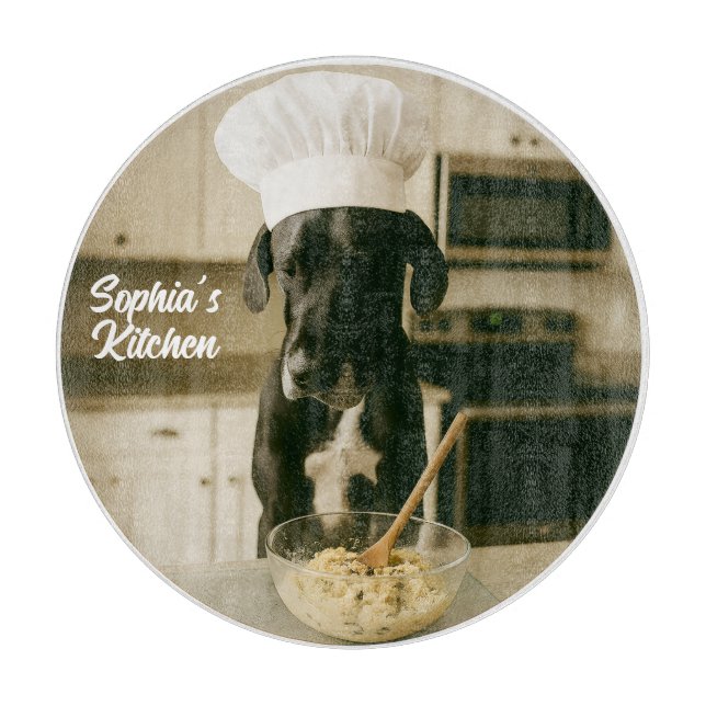 Cute Great dane Personlig Round (Framsidan)