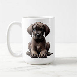 Cute Great dane Puppy Kaffemugg