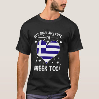 Cute Greece Roots Quote Grekiska flickor Women Gre T Shirt