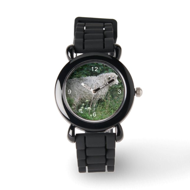 Cute Greedy Sheep Eep Glitter Watch Armbandsur (Framsida)