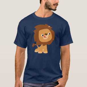 Cute Greedy Tecknad Lejon T-Shirt