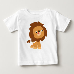 Cute Greedy Tecknad Lejonare Baby T-Shirt