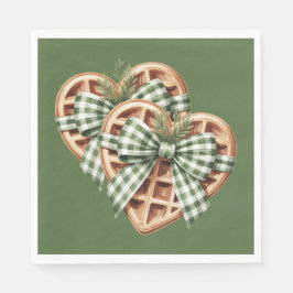 CUTE GREEN HOLIDAY CHRISTMAS PLAID THEME PAPPERSSERVETT