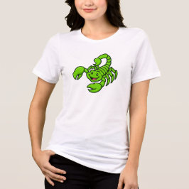 Cute Green Scorpion | Fun Cartoon Animal T Shirt